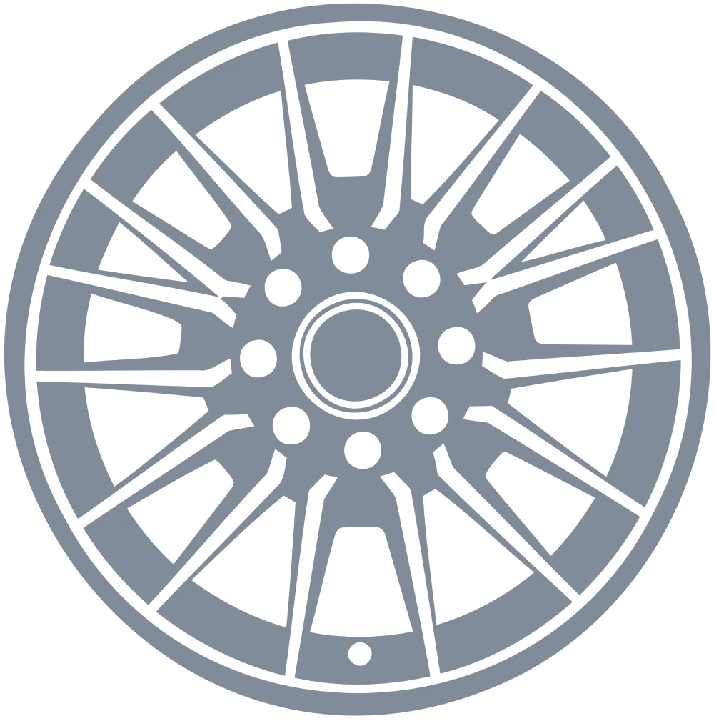 Jante de voiture illustrée Illustration d'une jante de voiture