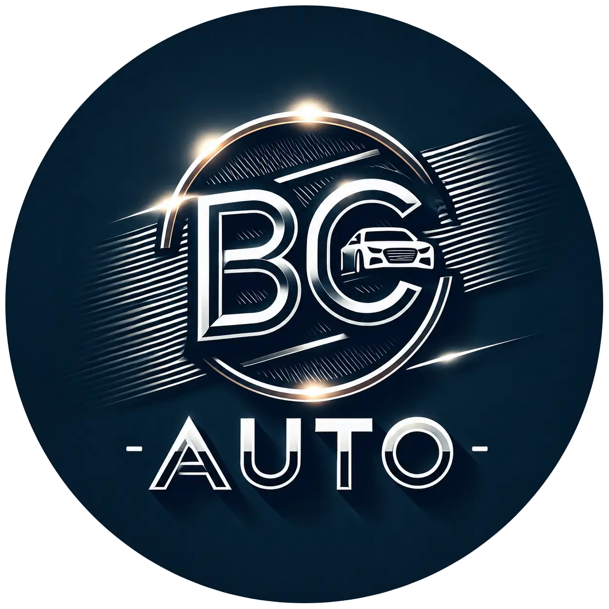 Logo BC AUTO | BC AUTO Logo BC AUTO avec voiture stylisée